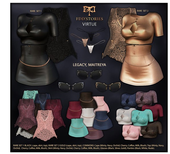 FDD'STORIES *Virtue* [MAITREYA] Set - Black RARE