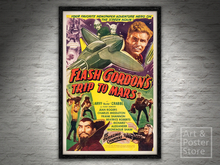 Flash Gordon's Trip To Mars | Classic Movie Poster | Plain Mesh Frame with 6 texture options