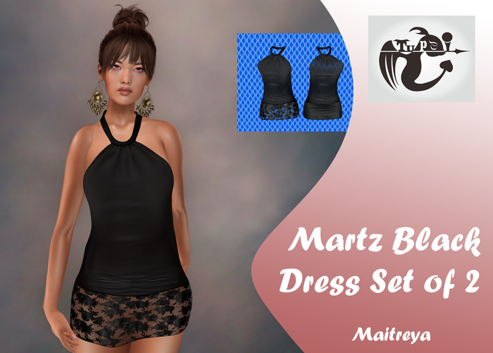 TuPei  Martz Noir Dress - Set of 2 for Maitreya