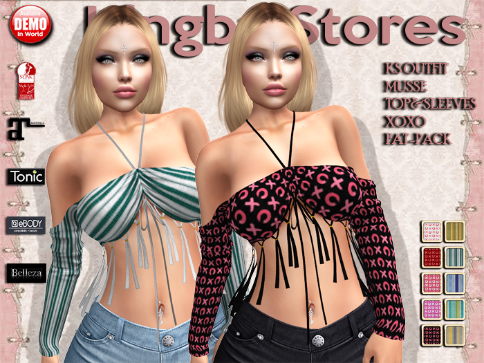 420 KS OUTFIT MUSSE TOP&SLEEVES XOXO FAT-PACK
