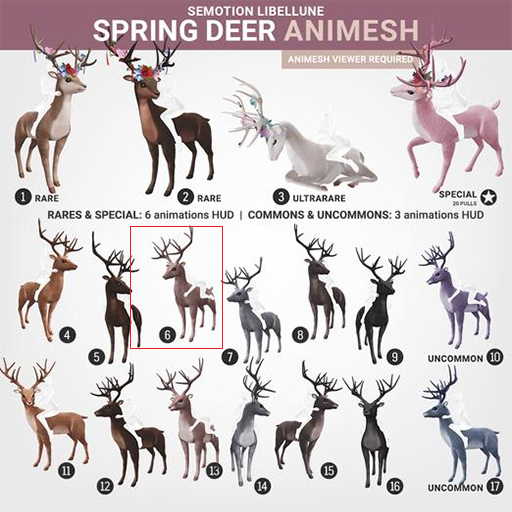 SEmotion Libellune Spring Deer Animesh #6