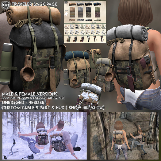 [Since1975] Traveler Backpack Set & Hud