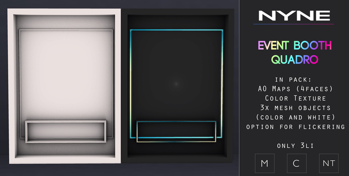 [NYNE] Wall Display - Event Booth - Quadro