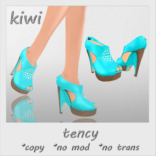 KIWI TENCY PLATFORM SHOES (CYAN)