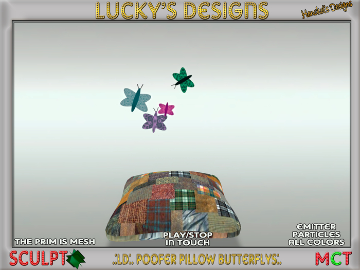 .:LD:. Poofer Pillow Butterflys:.