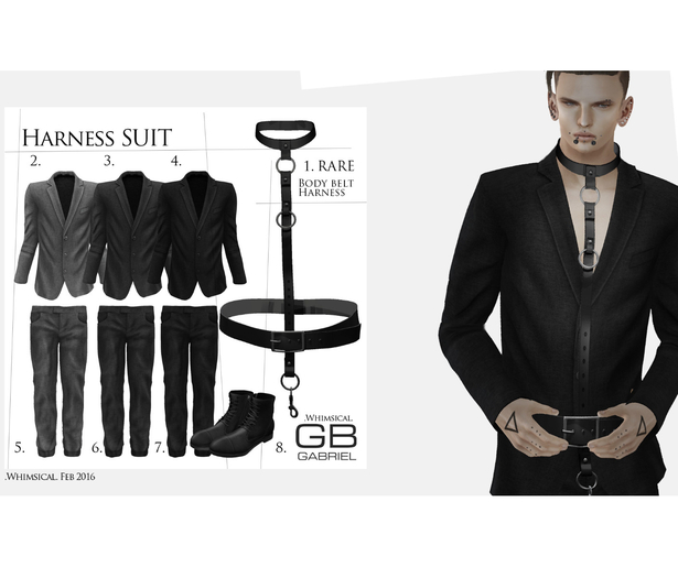 2.::GB::Harness jacket /Gray 1