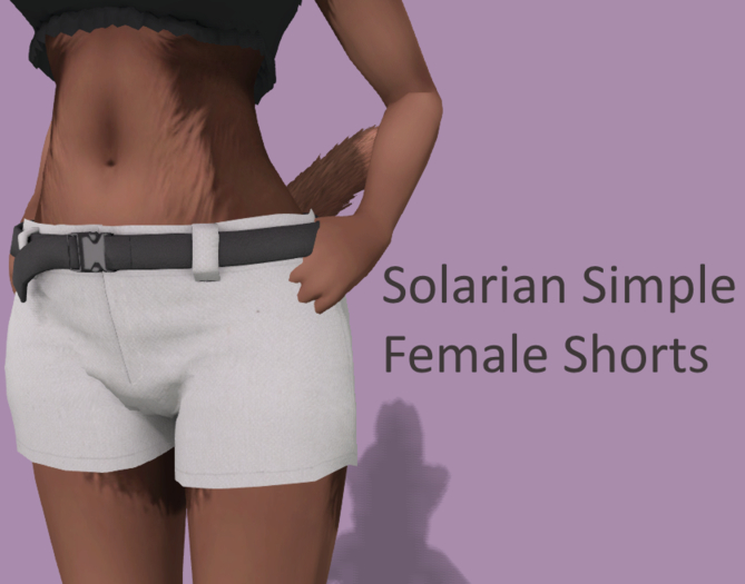 Solarian Simple Female Shorts