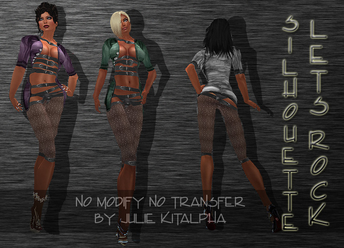 XSTREET ONLY!!! + Silhouette + Lets Rock - Gray