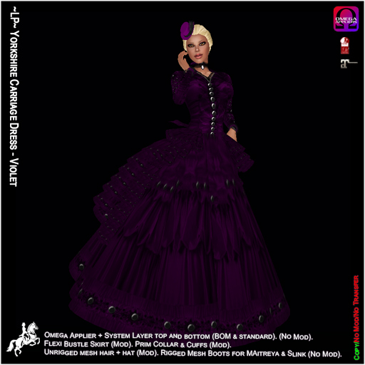 ~LP~ Yorkshire Carriage Dress - Violet [Add & Click]
