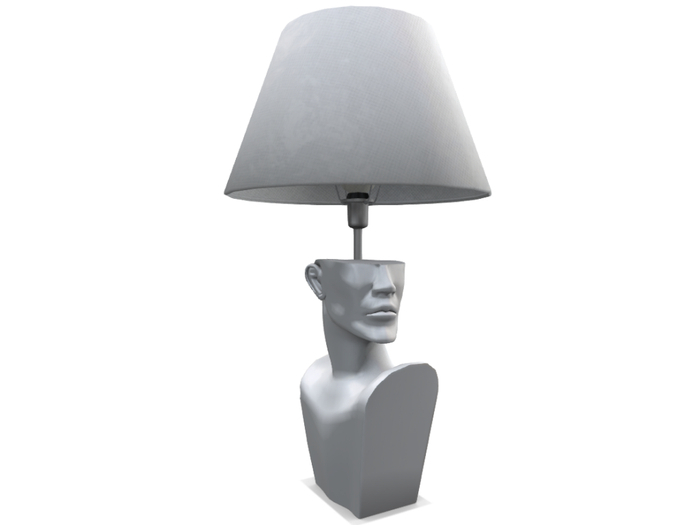 -David Heather-Bust Lamp/White