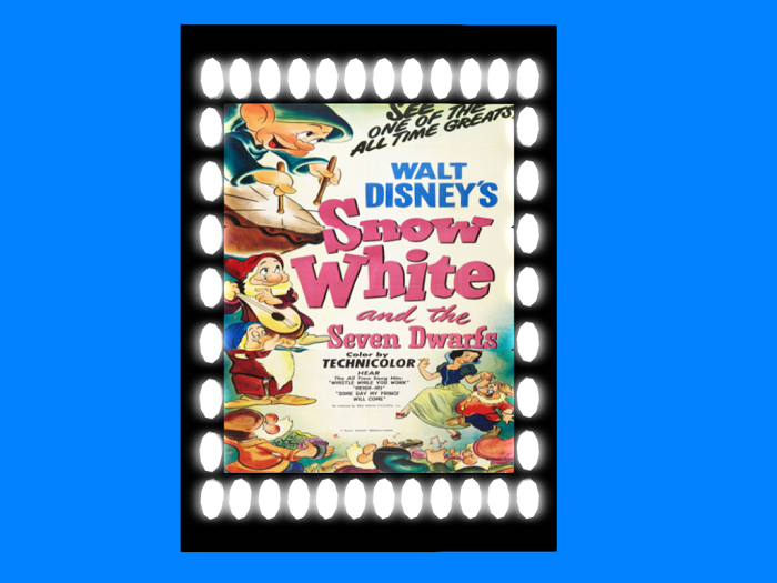 Princess Movie Poster-Snow White-Lighted frame