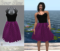 *YT* Retro Dress Jam Polka