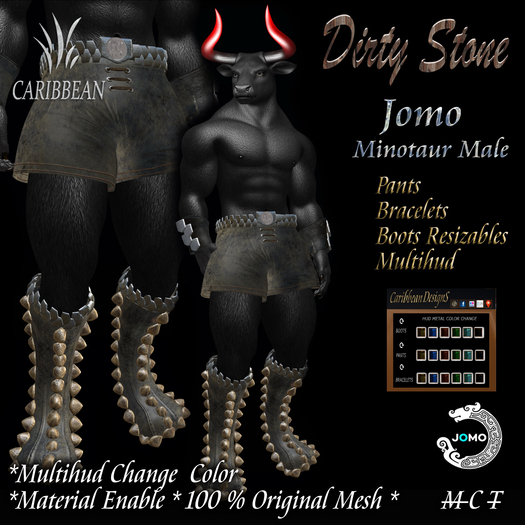 JOMO DIRTY STONE MINOTAUR MALE BOX wear me)
