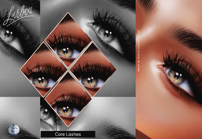 Core Lashing Second Life Marketplace - Lurlux Cosmetics - Core Lash Palette(Genus)