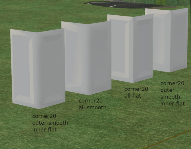 building element to improve look of corners in buildings