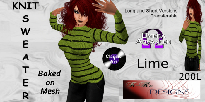 Knit Sweater Lime (F)