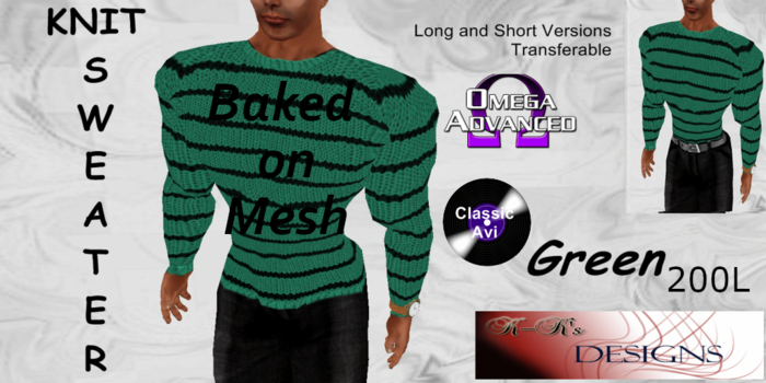 Knit Sweater Green (M)