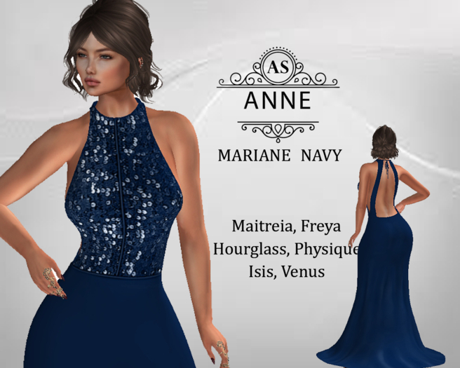 !AS! Mariane Gown Navy