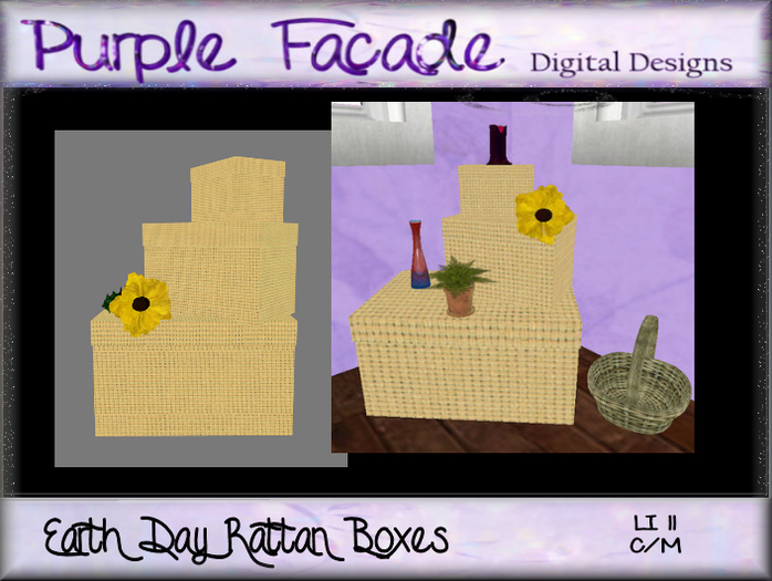 ~{PF}~ Earth Day Rattan Boxes