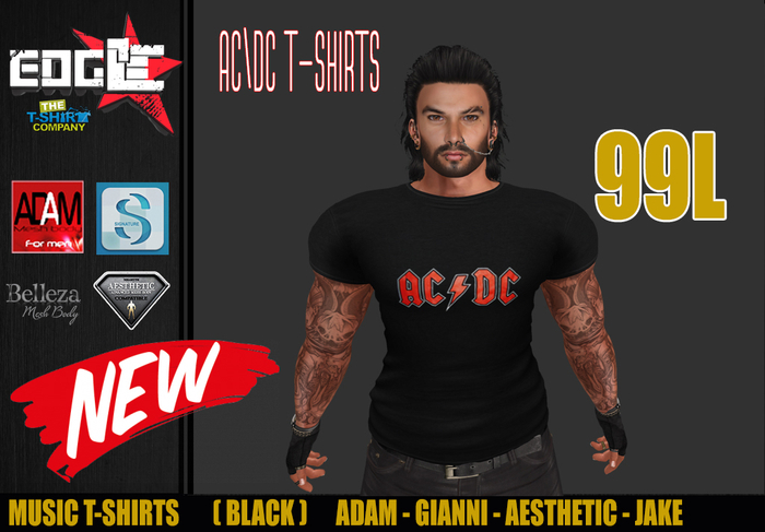 [ECC] - ACDC RED T-SHIRTS