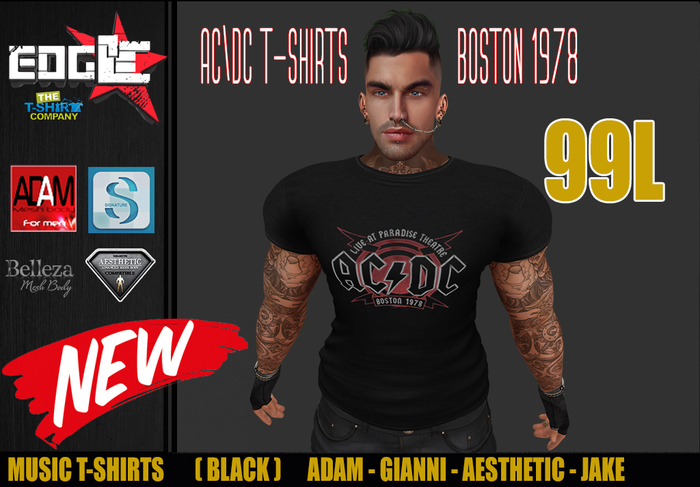 [ECC]  ACDC BOSTON TEES