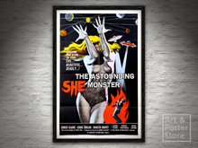 The Astounding She Monster | Classic Movie Poster | Plain Mesh Frame with 6 texture options