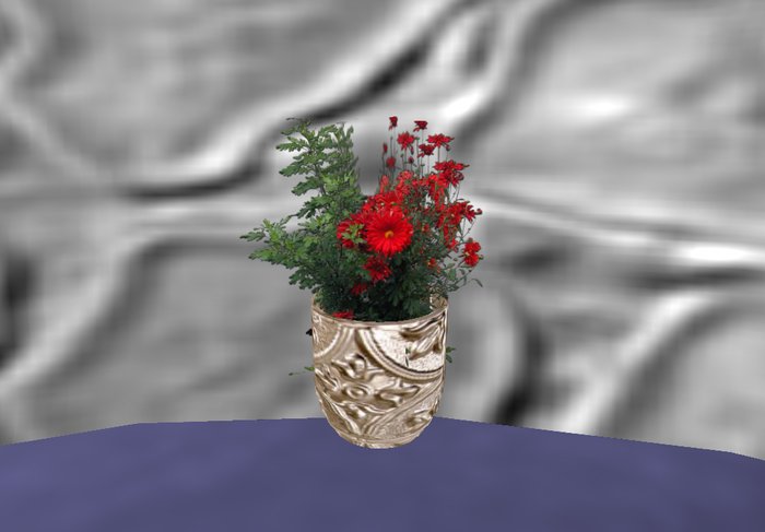 Mystic Meditation Plant- RedMums - W/ Atmosphiric sound loops & TextureChange Metal Pot ***!!Drasticly Reduced Inventory