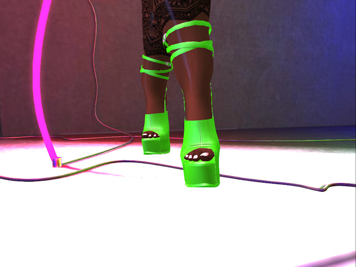 Strappy Green Plats