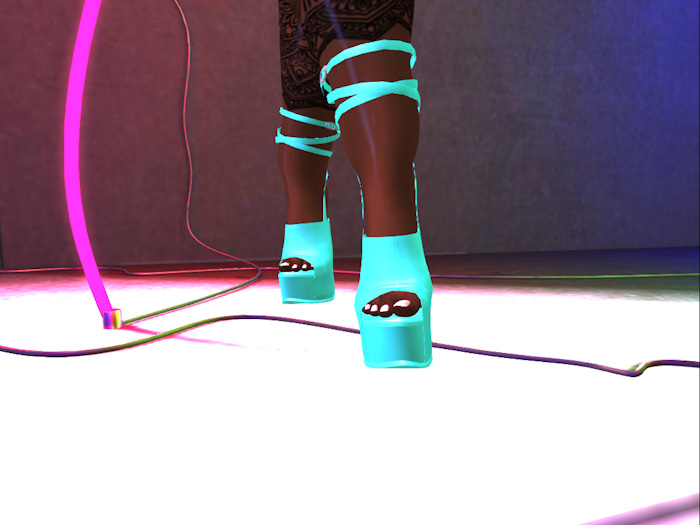 Strappy Blue Plats