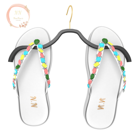 NaaNaa's Kenzi Sandals  White [Wear Me]