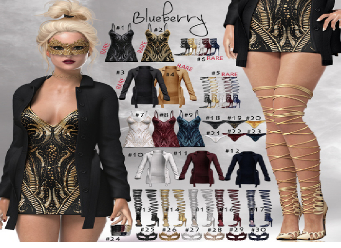 #5 Blueberry / Show Time / Maitreya - Nel Shoes *ALL* / RARE