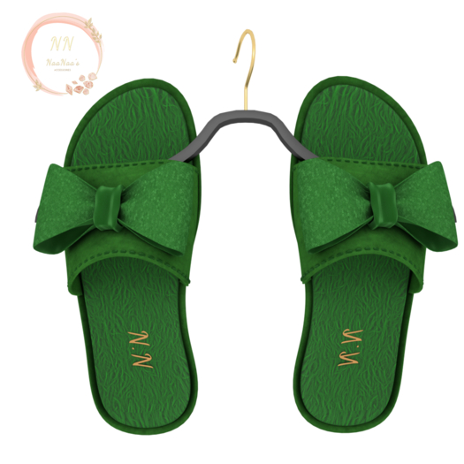 NaaNaa's Katia Slippers  Green [Wear Me]