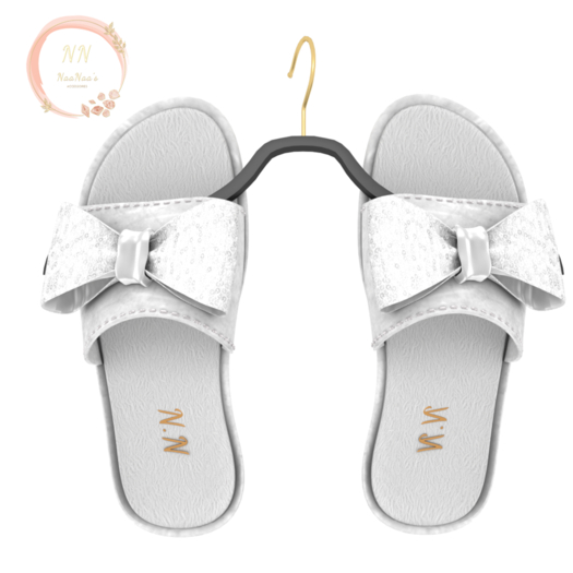 NaaNaa's Katia Slippers  White [Wear Me]