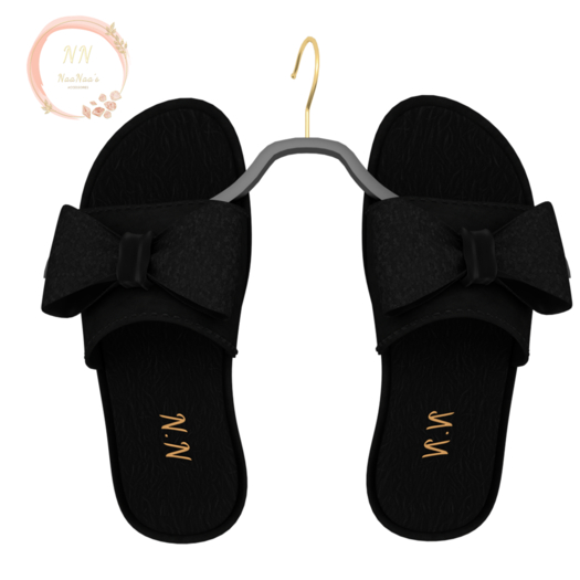 NaaNaa's Katia Slippers  Black [Wear Me]