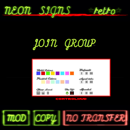[MESH] Design your Neon Sign Kit ** Join Group **