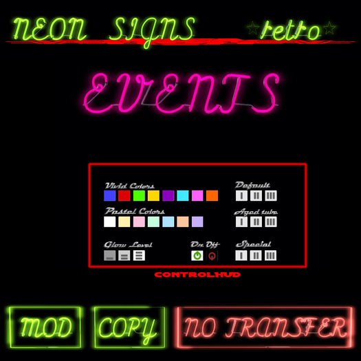 Design your Neon Sign Kit ** Events **