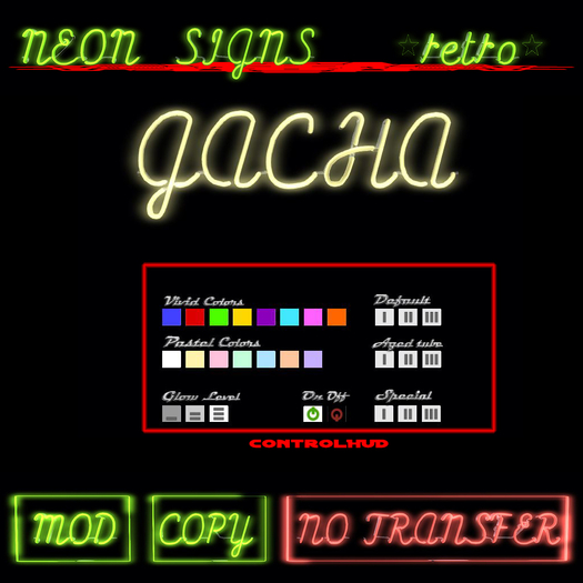 Design your Neon Sign Kit ** Gacha **