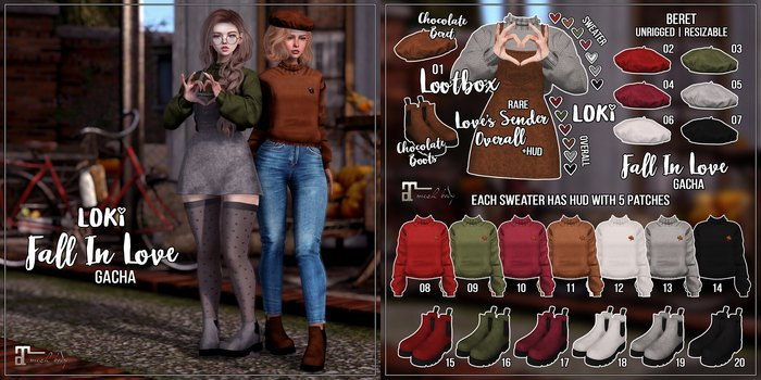 03.Loki - Fall In Love GACHA - Khaki Beret
