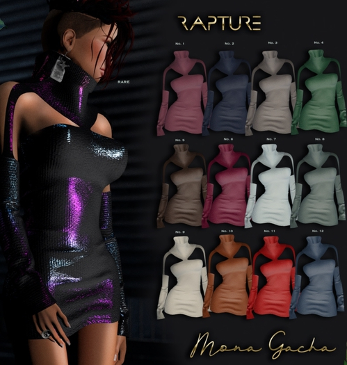Freya Rapture Neon Second Life Marketplace - #3-RAPTURE-Mona Gacha-Freya-Antricite-Common