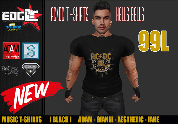 [ECC]  ACDC HELLS BELLS TEES