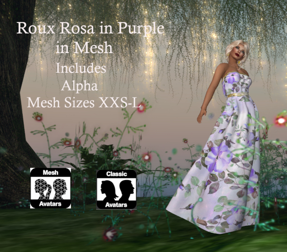 Roux Rosa in Purple in Mesh