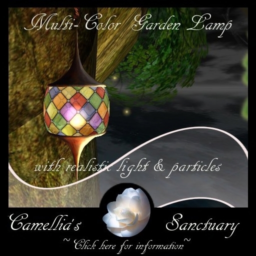 Garden Lamp w/Firefly's (Multi)