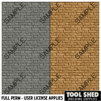 Second Life Marketplace - Tool Shed - Painted Brick - Pack 2