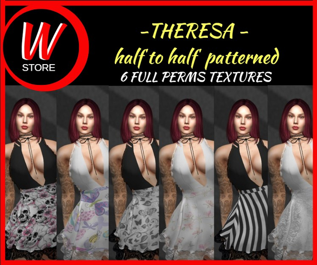 .:W:.Store Textures - Theresa half to half Patterned