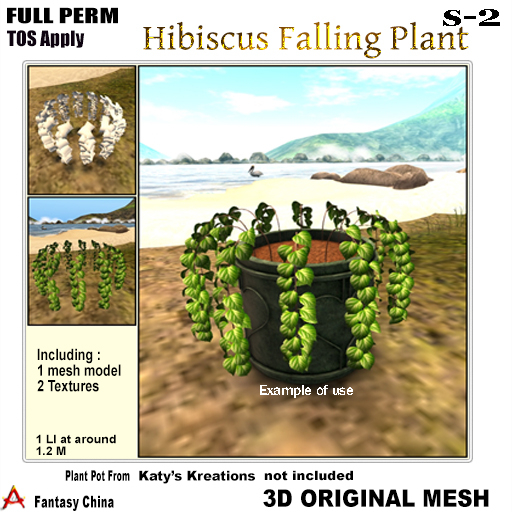 Full Perm Hibiscus Falling Plant