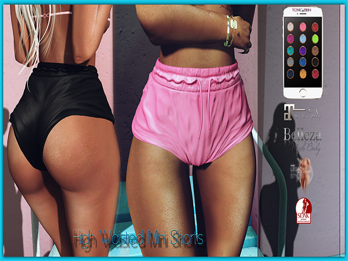 [TOXIC BISH] High Waisted Mini Shorts @ HUD