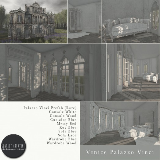 Scarlet Creative - The Arcade:  Venice Rug Blue MT