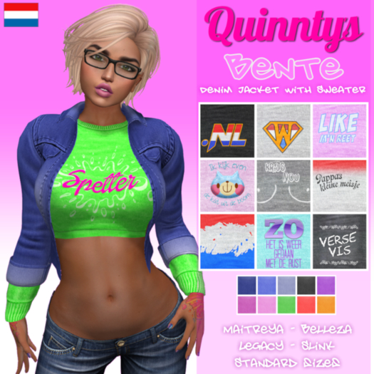 Bente Denim Jacket With Sweater {Quinnty's} Add to unpack