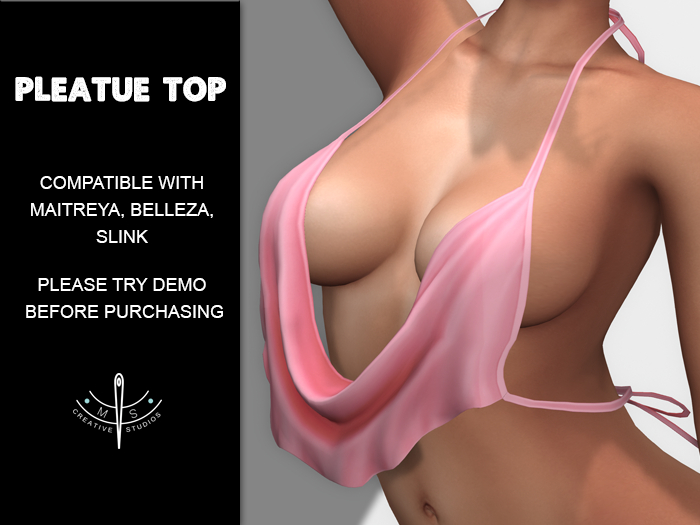 [M&S] Creative Studio Pleatue Pink Top