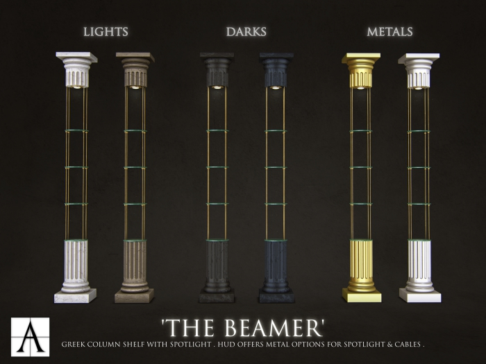 Architect. Beamer Greek Column Shelf (fatpack)